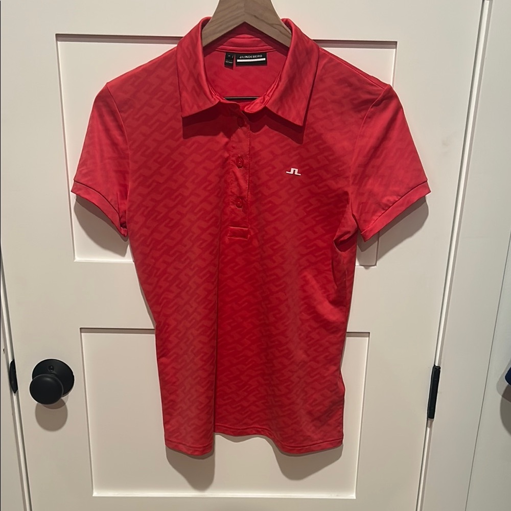 J.Lindeberg Alaya Jacquard Polo Size M azalea